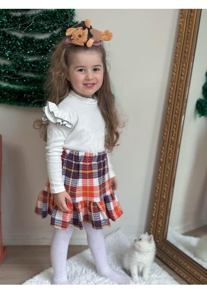 Yigit Butik Şanel Kumaş Etekli Kız Çocuk Takım modelleri