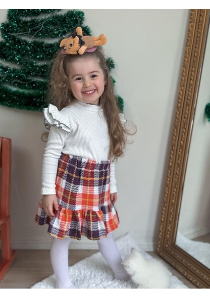 Yigit Butik Şanel Kumaş Etekli Kız Çocuk Takım fırsatları