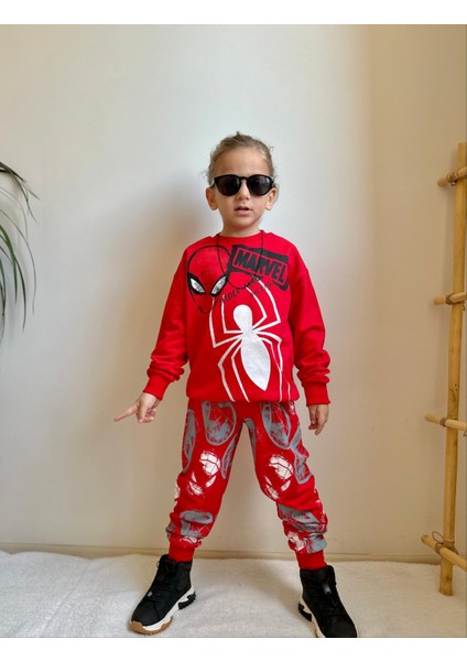 Yigit Butik Spiderman Baskılı Erkek Çocuk Takım