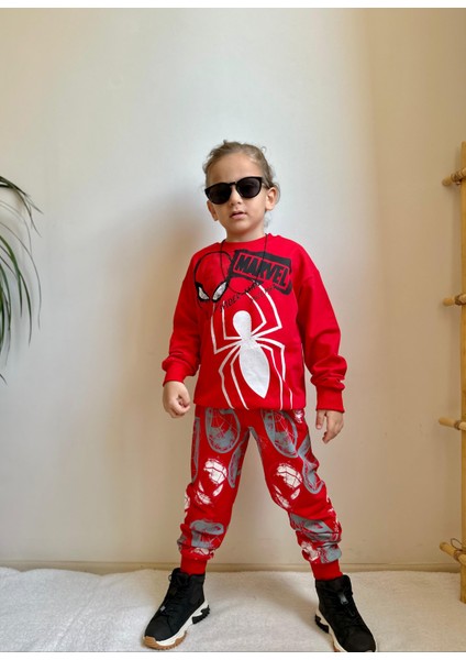 Yigit Butik Spiderman Baskılı Erkek Çocuk Takım