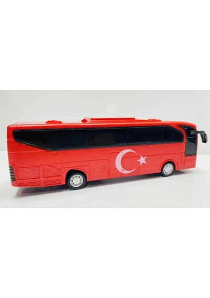 Can-Em Oyuncak Display Sürtmeli Türk Bayraklı Takım Otobüsü