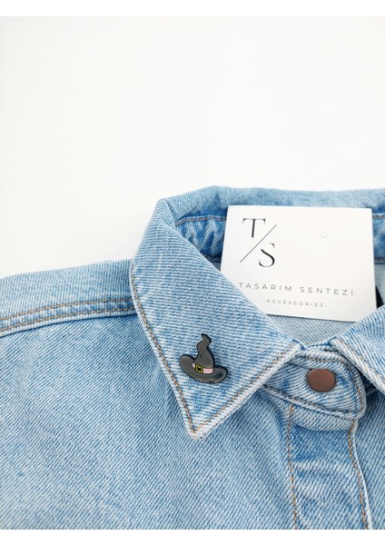 Rozet Metal Broş Halloween Cadılar Bayramı Yaka Çanta Yılbaşı Noel Christmas Kıyafet Şapka Takı Cadı Şapkası fiyatları