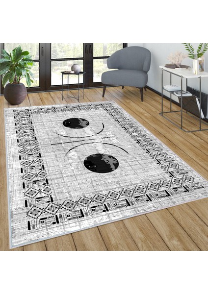 Dijital Baskı Yıkanabilir Kaymaz Taban Salon Halısı ve Yolluk LNA0039-SD1069