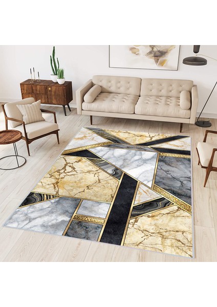 Dijital Baskı Yıkanabilir Kaymaz Taban Salon Halısı ve Yolluk LNA0308-SD260