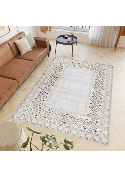 Dijital Baskı Yıkanabilir Kaymaz Taban Salon Halısı ve Yolluk LNA0410