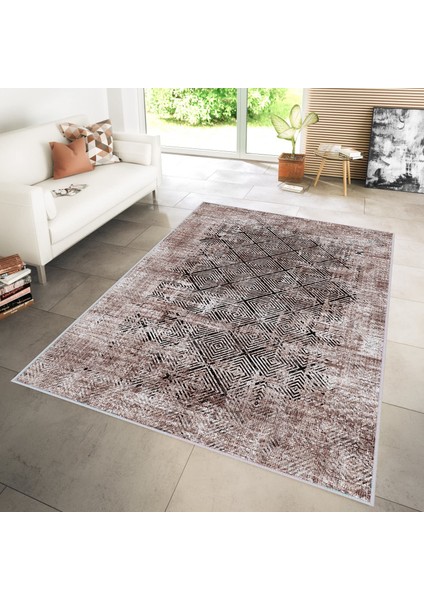 Dijital Baskı Yıkanabilir Kaymaz Taban Salon Halısı ve Yolluk LNA0157-SD829