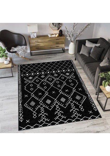 Dijital Baskı Yıkanabilir Kaymaz Taban Salon Halısı ve Yolluk LNA0073-SD556
