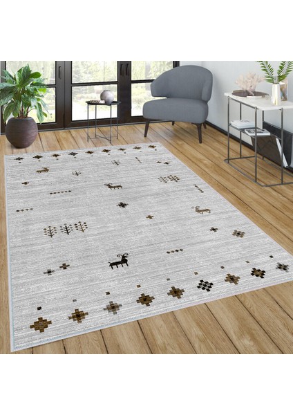 Dijital Baskı Yıkanabilir Kaymaz Taban Salon Halısı ve Yolluk LNA0037-SD1056