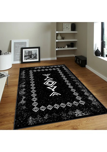 Dijital Baskı Yıkanabilir Kaymaz Taban Salon Halısı ve Yolluk LNA0097-SD1045