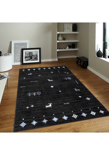 Dijital Baskı Yıkanabilir Kaymaz Taban Salon Halısı ve Yolluk LNA0098-SD1057