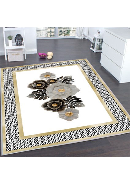 Dijital Baskı Yıkanabilir Kaymaz Taban Salon Halısı ve Yolluk LNA0117-SD439