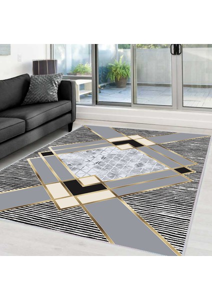 Dijital Baskı Yıkanabilir Kaymaz Taban Salon Halısı ve Yolluk LNA0011-SD697