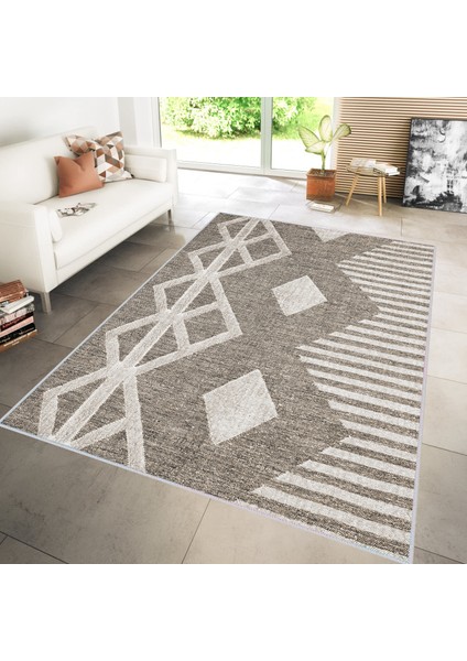Dijital Baskı Yıkanabilir Kaymaz Taban Salon Halısı ve Yolluk LNA0166-SM26