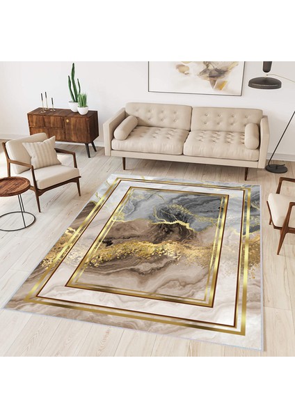 Dijital Baskı Yıkanabilir Kaymaz Taban Salon Halısı ve Yolluk LNA0307-HY1180