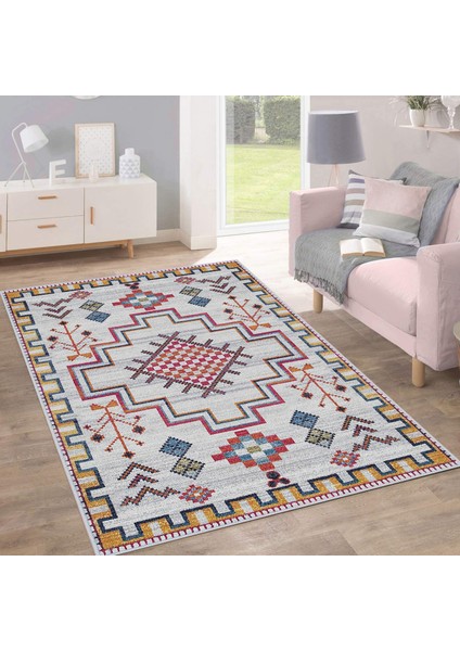 Dijital Baskı Yıkanabilir Kaymaz Taban Salon Halısı ve Yolluk LNA0207-SD805