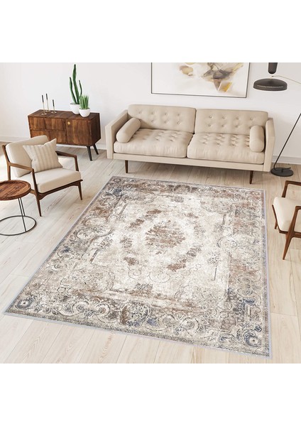Dijital Baskı Yıkanabilir Kaymaz Taban Salon Halısı ve Yolluk LNA0345