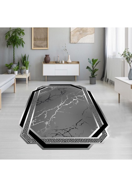 Dijital Baskı Yıkanabilir Kaymaz Taban Salon Halısı ve Yolluk LNA0664-SM304