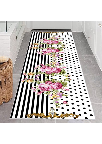 Dijital Baskı Yıkanabilir Kaymaz Taban Salon Halısı ve Yolluk LNA0663