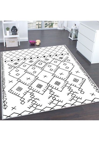 Dijital Baskı Yıkanabilir Kaymaz Taban Salon Halısı ve Yolluk LNA0118-SD557