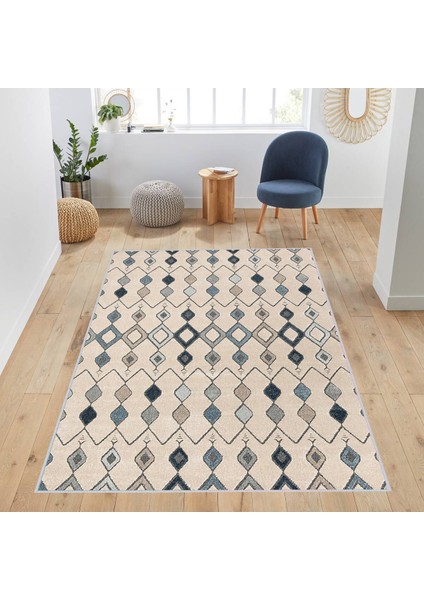 Dijital Baskı Yıkanabilir Kaymaz Taban Salon Halısı ve Yolluk LNA1015