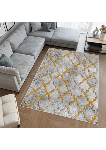 Dijital Baskı Yıkanabilir Kaymaz Taban Salon Halısı ve Yolluk LNA0643