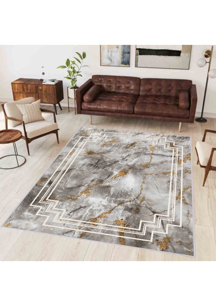 Dijital Baskı Yıkanabilir Kaymaz Taban Salon Halısı ve Yolluk LNA0339