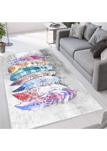 Dijital Baskı Yıkanabilir Kaymaz Taban Salon Halısı ve Yolluk LNA1316