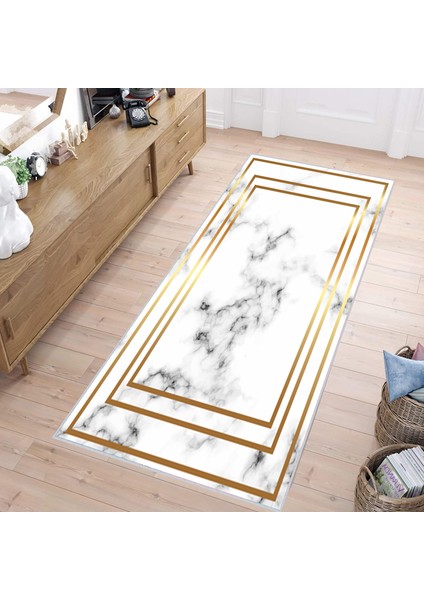 Dijital Baskı Yıkanabilir Kaymaz Taban Salon Halısı ve Yolluk LNA1535-SD047