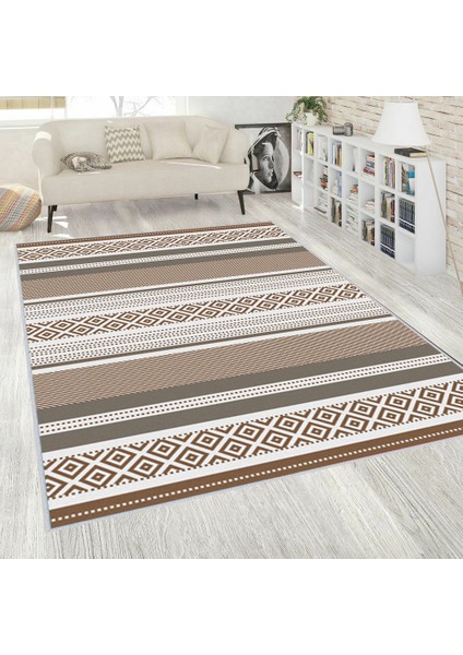 Dijital Baskı Yıkanabilir Kaymaz Taban Salon Halısı ve Yolluk LNA1546-HT1391
