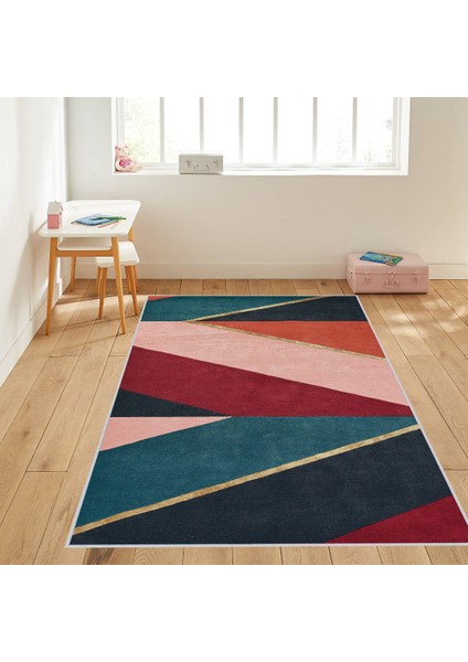 Dijital Baskı Yıkanabilir Kaymaz Taban Salon Halısı ve Yolluk LNA1227