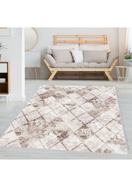 Dijital Baskı Yıkanabilir Kaymaz Taban Salon Halısı ve Yolluk LNA1341-HT202