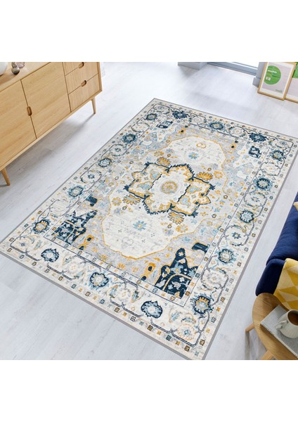 Dijital Baskı Yıkanabilir Kaymaz Taban Salon Halısı ve Yolluk LNA1790