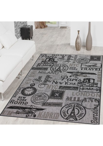Dijital Baskı Yıkanabilir Kaymaz Taban Salon Halısı ve Yolluk LNA1405