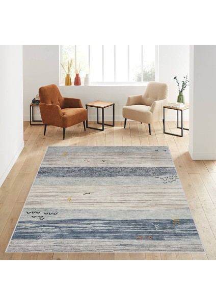Dijital Baskı Yıkanabilir Kaymaz Taban Salon Halısı ve Yolluk LNA0605