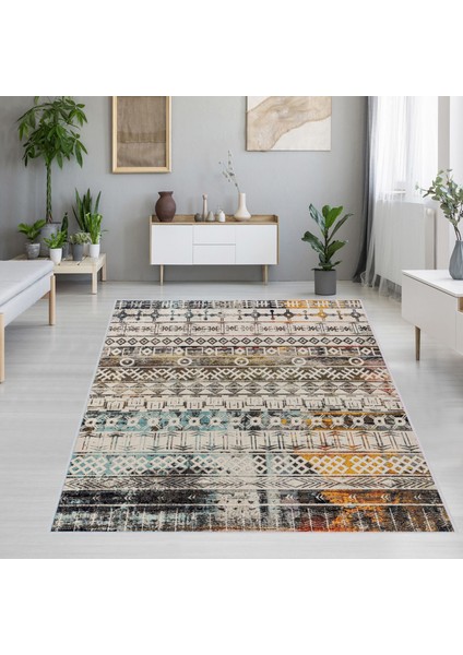 Dijital Baskı Yıkanabilir Kaymaz Taban Salon Halısı ve Yolluk LNA1266