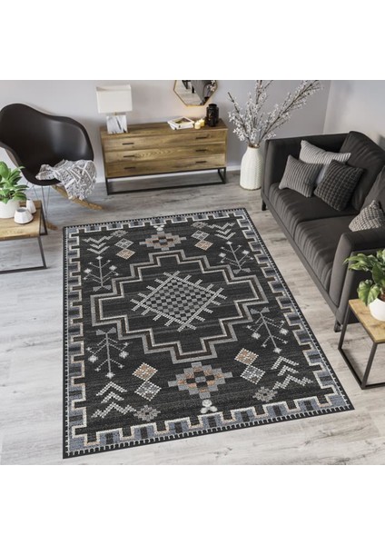 Dijital Baskı Yıkanabilir Kaymaz Taban Salon Halısı ve Yolluk LNA0070-SD806