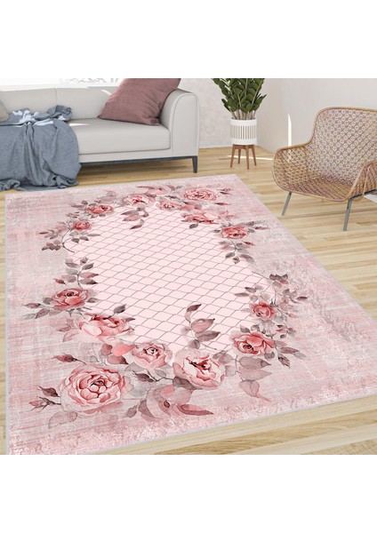 Dijital Baskı Yıkanabilir Kaymaz Taban Salon Halısı ve Yolluk LNA0654