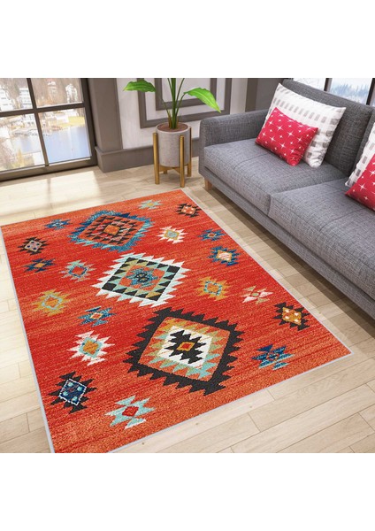 Dijital Baskı Yıkanabilir Kaymaz Taban Salon Halısı ve Yolluk LNA1022