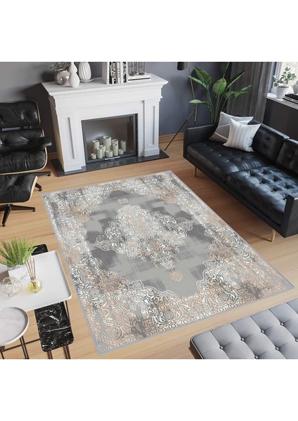 Dijital Baskı Yıkanabilir Kaymaz Taban Salon Halısı ve Yolluk LNA0467