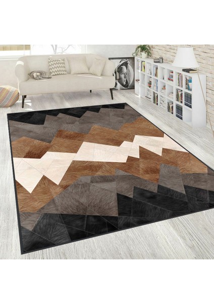 Dijital Baskı Yıkanabilir Kaymaz Taban Salon Halısı ve Yolluk LNA1545-HT1238