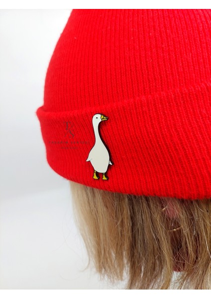 Rozet Metal Broş Yaka Okul Çantası Kıyafet Şapka Takı Aksesuar Ördek Kaz Beyaz Hayvan Klips Rosette modelleri