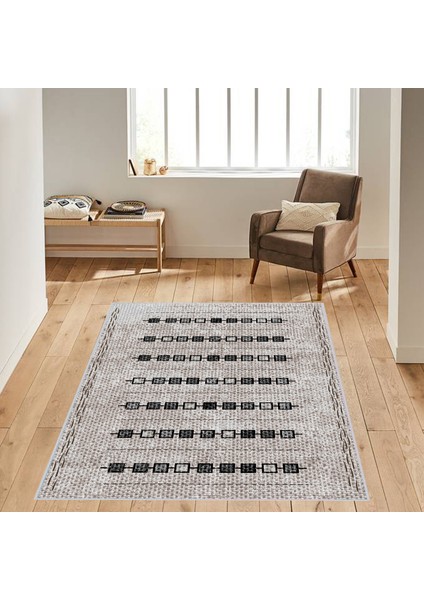 Dijital Baskı Yıkanabilir Kaymaz Taban Salon Halısı ve Yolluk LNA0143-SD1015