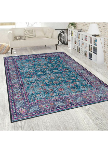 Dijital Baskı Yıkanabilir Kaymaz Taban Salon Halısı ve Yolluk LNA1559-HT757