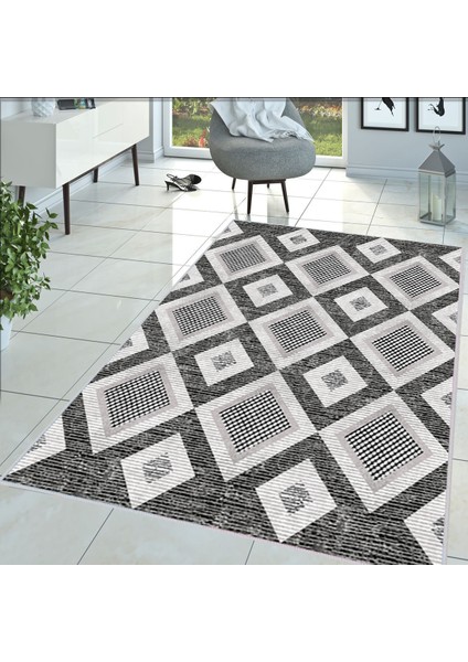 Dijital Baskı Yıkanabilir Kaymaz Taban Salon Halısı ve Yolluk LNA1383-HT-963