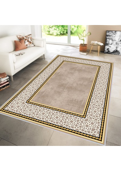 Dijital Baskı Yıkanabilir Kaymaz Taban Salon Halısı ve Yolluk LNA0149-SM39
