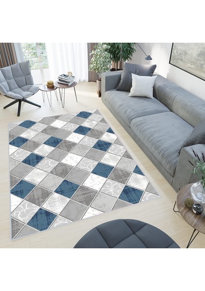 Dijital Baskı Yıkanabilir Kaymaz Taban Salon Halısı ve Yolluk LNA0421