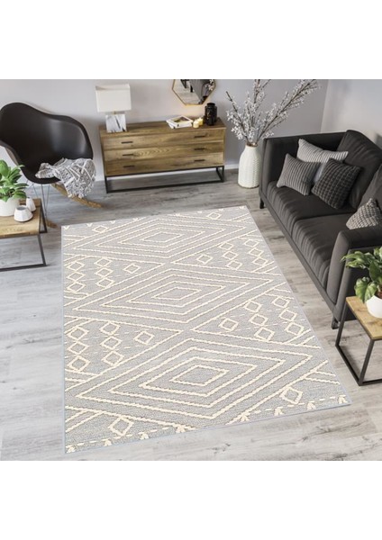 Dijital Baskı Yıkanabilir Kaymaz Taban Salon Halısı ve Yolluk LNA1054