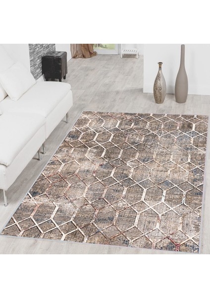 Dijital Baskı Yıkanabilir Kaymaz Taban Salon Halısı ve Yolluk LNA1513-SD239