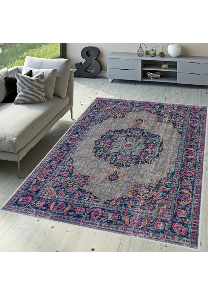 Dijital Baskı Yıkanabilir Kaymaz Taban Salon Halısı ve Yolluk LNA1642-HT753