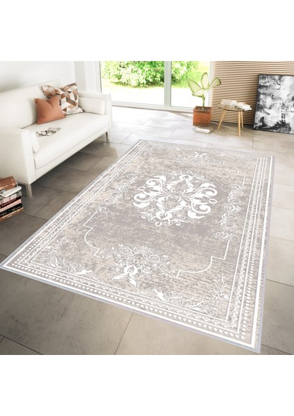 Dijital Baskı Yıkanabilir Kaymaz Taban Salon Halısı ve Yolluk LNA1121